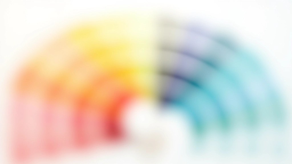 Color wheel showing warm and cool color relationships with interior design applications