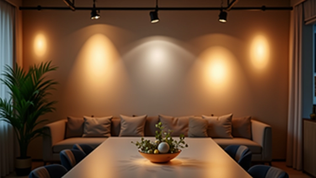 Modern studio lighting demonstration setup