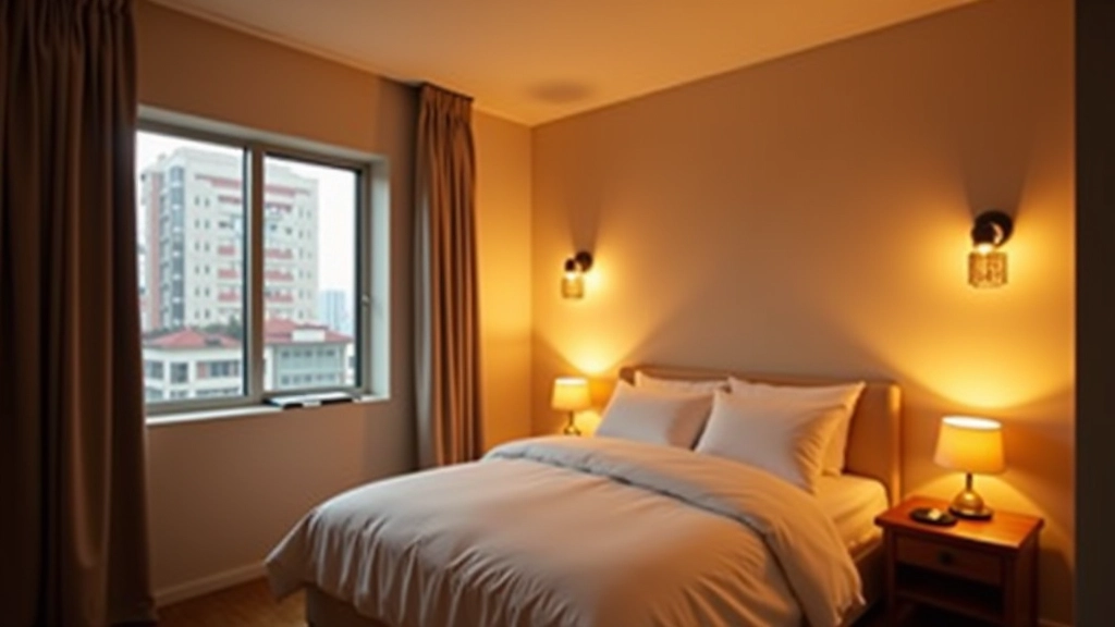 Interior space demonstrating three-point lighting setup with ambient ceiling light, task lamp on desk, and accent wall lighting creating depth and visual interest